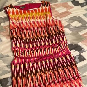 Roz Ali Sunshine Printed Belted Dress